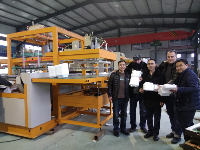 Peru customer PS foam container production line