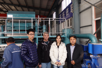 Argentina Customer Ting HRZ-4000M egg tray production line