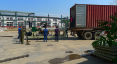 Loading PS foam food container machine for Pakistan customer